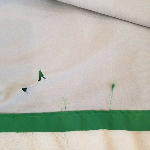 Vintage Swingster Wyffels Hybrids Green Green Windbreaker Jacket Sz Large‎ Flaw - Picture 6 of 12